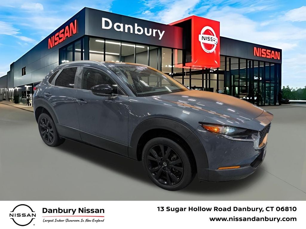 2023 Mazda Mazda CX-30 2.5 S Carbon Edition in Polymetal Gray Metallic — front three-quarter view